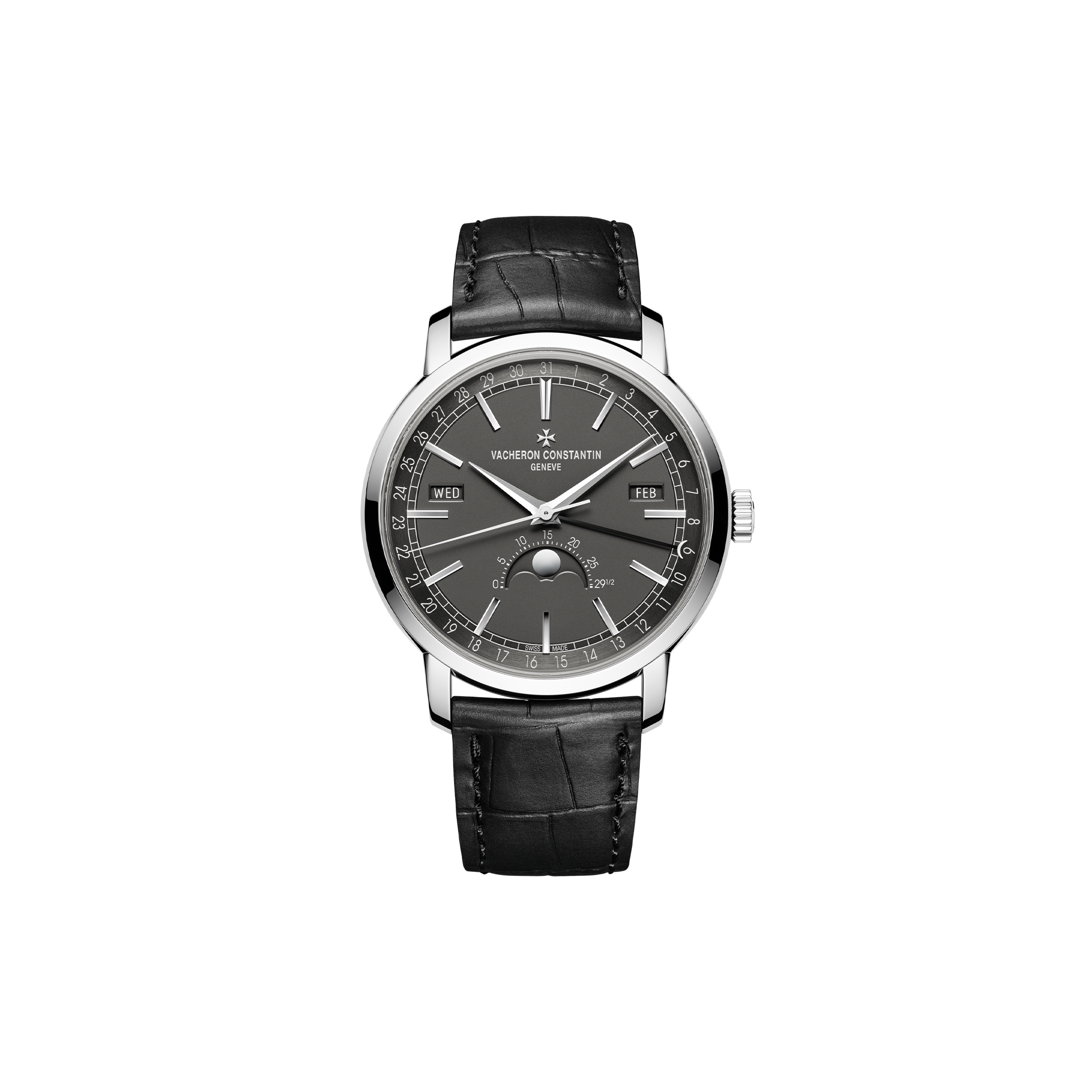 vacheron Co*sta*t*n traditionnelle complete calendar 41 mm white gold watch 4010t/000g-b740